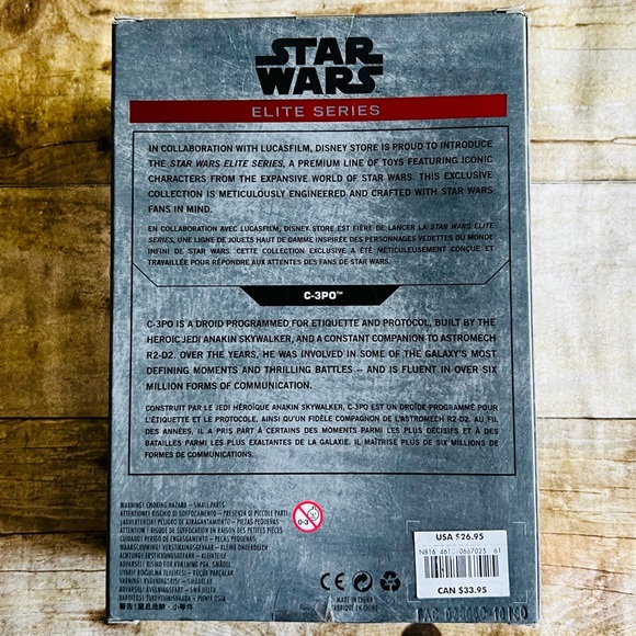 Disney Star Wars Elite Series 7” C-3PO Die Cast Metallic Action Figure - Picture 6 of 8